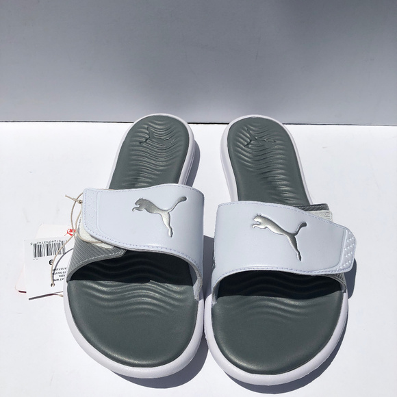 Women's Puma Surfcat Slide Sandal White NEW 6 - Picture 2 of 3